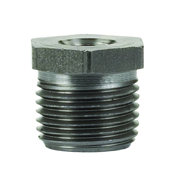 Billco Corporation 1/4 in. MPT X 1/8 in. D MPT Black Steel Hex Bushing 753288000117 - main